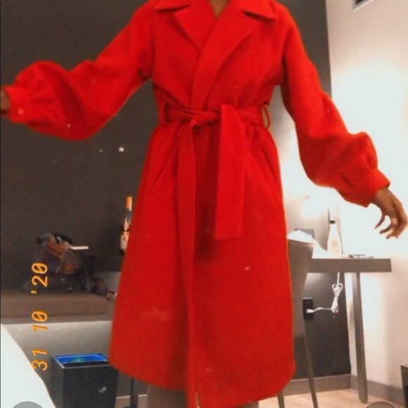 DIYed Reworked Red Coat - Picture 3 of 3